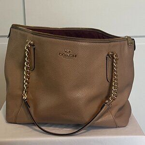 Coach Purse Tan Leather